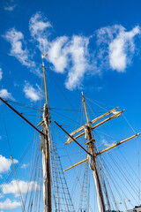 ship mast against sky