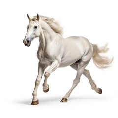 Obraz na płótnie Canvas white horse isolated on white
