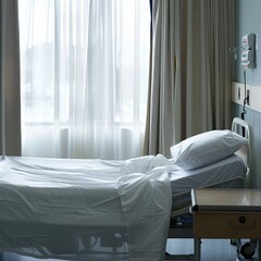 Inpatient bed in hospital ward