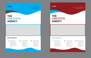 Creative business flyer template design
