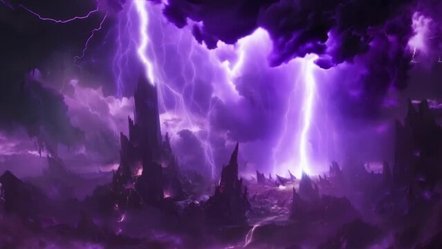 The once calm and serene atmosphere has been transformed into a battleground of epic proportions. Thunder clashes with deafening roars while powerful winds whip through the