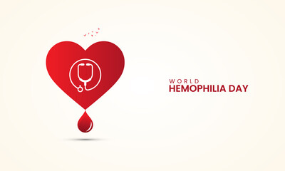 World haemophilia day, haemophilia  day creative design for social media banner, poster, vector illustration.