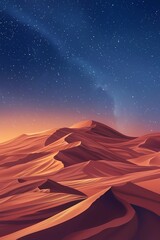 Breathtaking Starry Desert Night