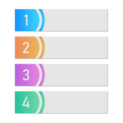 Obraz premium Set of paper note stickers. Elements for infographics.