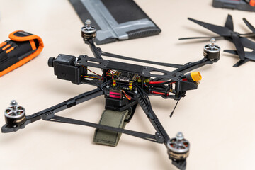 Fpv drone and tools in laboratory - 769504623
