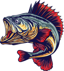 Logo design fishing/fish in the wave for your company