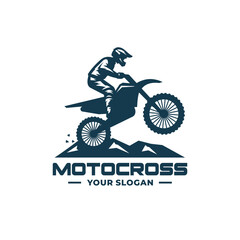 Motocross logo vector