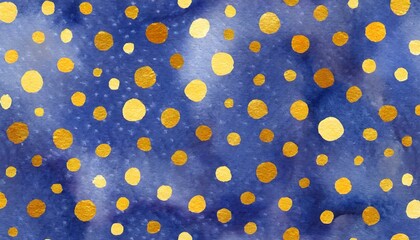 Simple polka dot watercolor style illustration background.