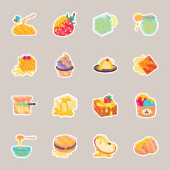  Honey Foods Flat Stickers 
