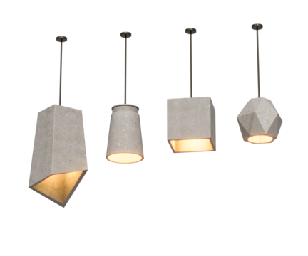 Cement Pendant Light or modern cement lights. Modern minimal concrete ceiling lamps
