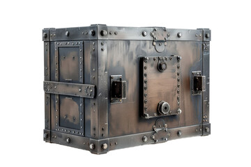 Large Metal Box With Two Latches