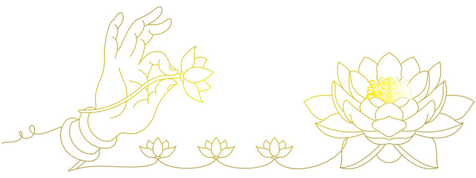 lotus flower vector design for Vesak Day 3