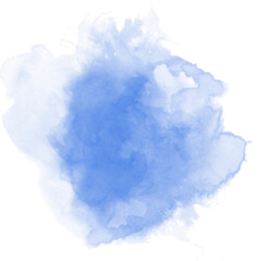 Light blue watercolor vector splash. Abstract background 