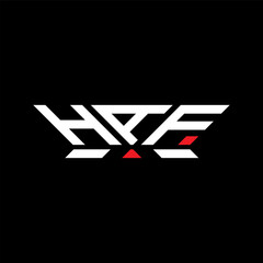 HAF letter logo vector design, HAF simple and modern logo. HAF luxurious alphabet design