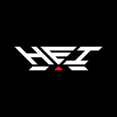 HEI letter logo vector design, HEI simple and modern logo. HEI luxurious alphabet design