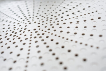 Plastic gray tray with holes