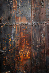 Dark rusty metal surface for background