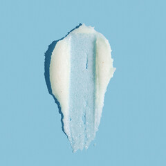 Smear of salt or sugar scrab . Texture cosmetic scrub for face and body