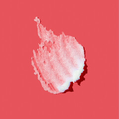 Smear of salt or sugar scrab . Texture cosmetic scrub for face and body
