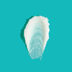 Smear of salt or sugar scrab . Texture cosmetic scrub for face and body