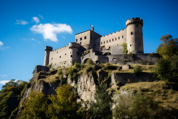 Fototapeta na wymiar Majestic Ehrenburg Castle - Powerful Testament to Medieval Architecture and History