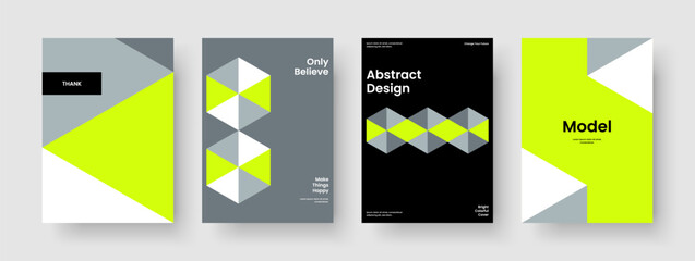 Fototapeta premium Abstract Book Cover Template. Isolated Background Design. Geometric Flyer Layout. Banner. Poster. Brochure. Report. Business Presentation. Catalog. Brand Identity. Handbill. Notebook. Leaflet