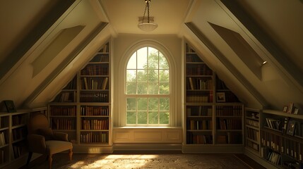 Enveloped in Comfort: A Cozy Haven for Bibliophiles, Where Soft Light Casts a Warm Glow on Plush Chairs and Shelves Overflowing with Books, Inviting Quiet Reflection and Immersive Escapes.