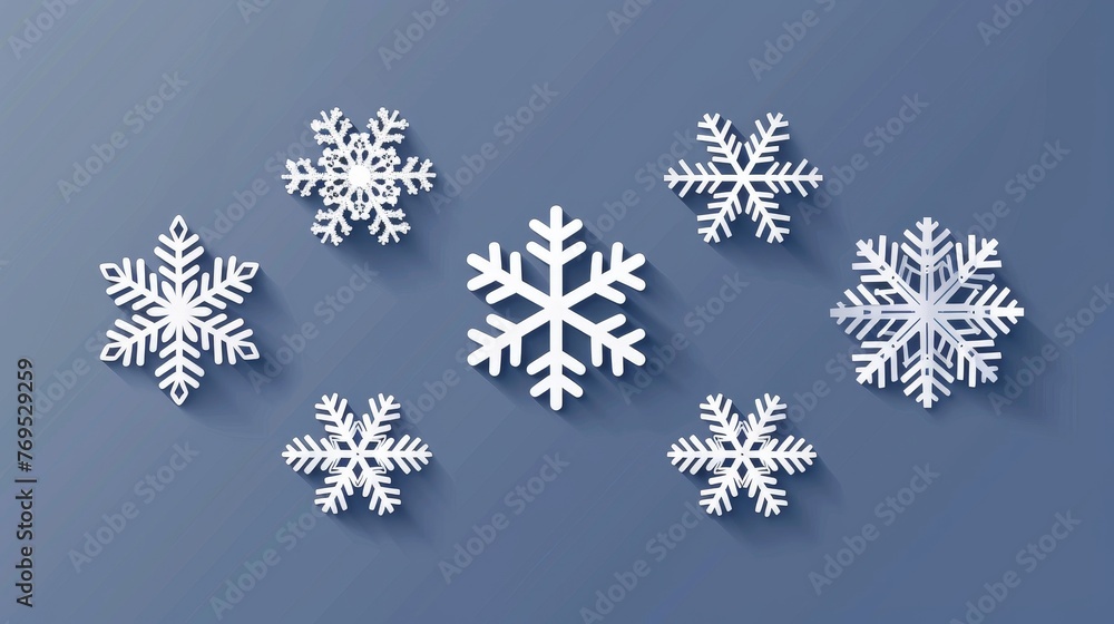 Poster it's a snowflake. it's a white one. it's a template. a snowflake icon. snowflakes. snowflakes modern