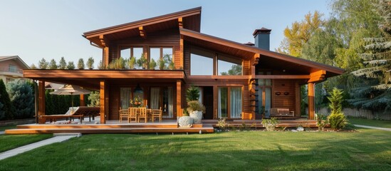 Wooden house for home and garden