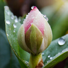 close up of a blooming pink rose