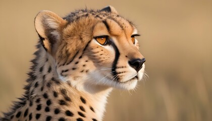A Cheetah With Its Fur Sleek And Shiny Healthy