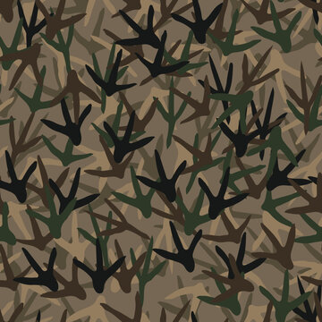 seamless turkey camouflage pattern design
