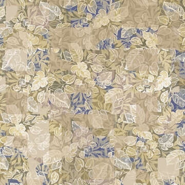 seamless pattern with leaves  texture pattern design wallpaper works 