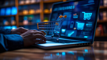 a comprehensive guide on securing e-commerce platforms from cyber threats, covering encryption methods, secure payment gateways, and customer data protection High detailed and high resolution - obrazy, fototapety, plakaty