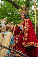 Procesiones de Semana Santa en Badajoz. - obrazy, fototapety, plakaty