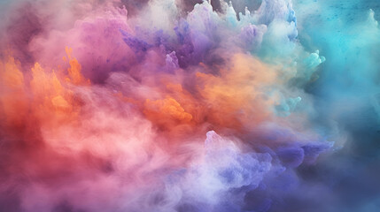Obraz na płótnie Canvas Digital color cloud smoke abstract graphic poster web page PPT background