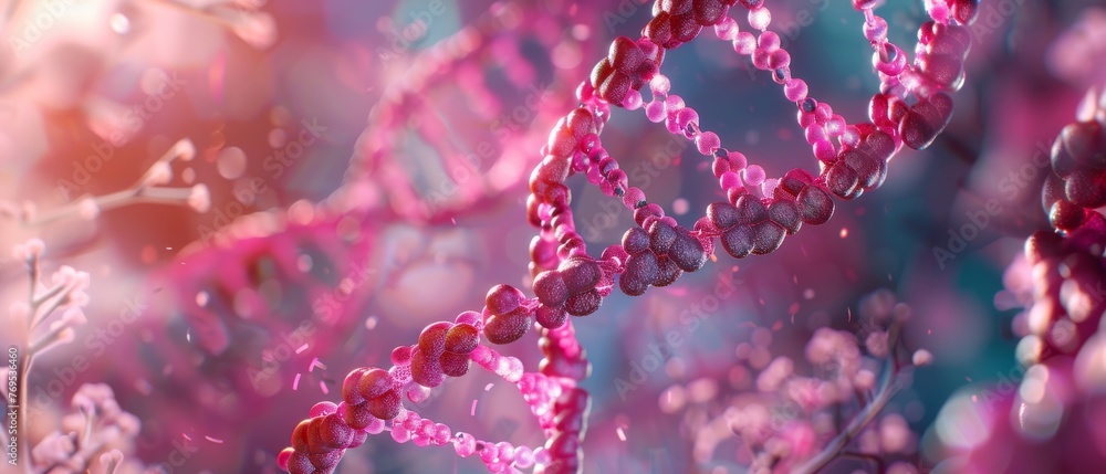 Aufkleber science laboratory experiments analysis and genetic engineering study of chromosome dna molecules. d