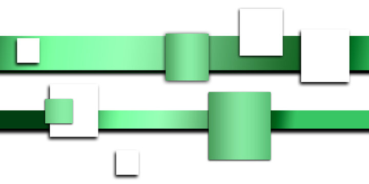  background with green and white schematic representation, insert picture or text with copy space