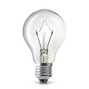 Modern and futuristic light bulb on transparency background PNG
