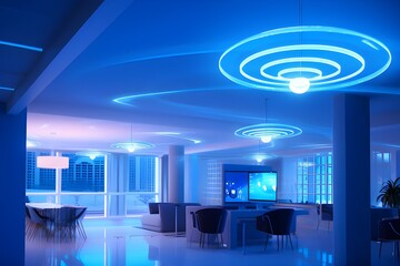 Blue Light Efficiency Optimizing Work with Wi-Fi






