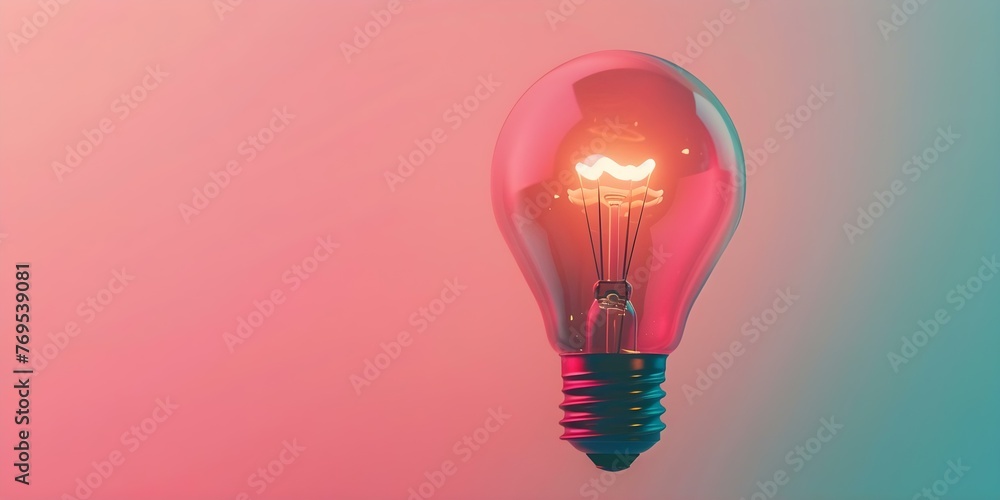 Aufkleber a light bulb symbolizing creative problemsolving and ideation in business with a focus on design vis