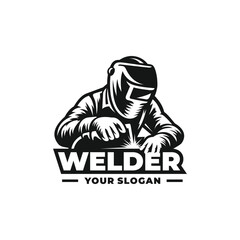 Welder logo vector