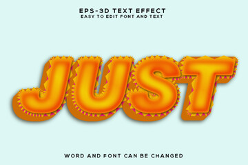 Just 3d text effect
