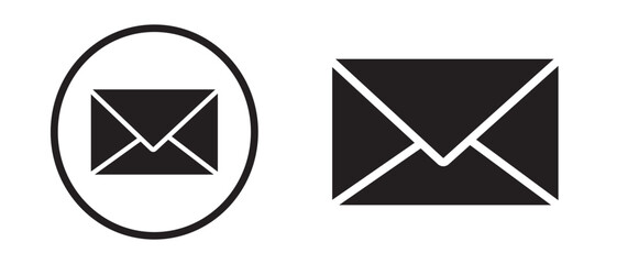 Envelope icon set design. Mail icon set. E-mail symbol, vector. Message Icon set vector. Mail Sign and Symbol design for website or apps elements.