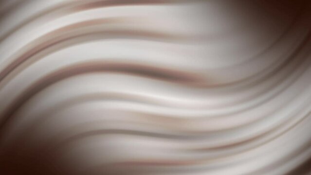 Minimalist abstract silk seamless loop animated background.  Wavy animated background with soft blurred gradient color.  Digital smooth wallpaper. Animated soft pattern.