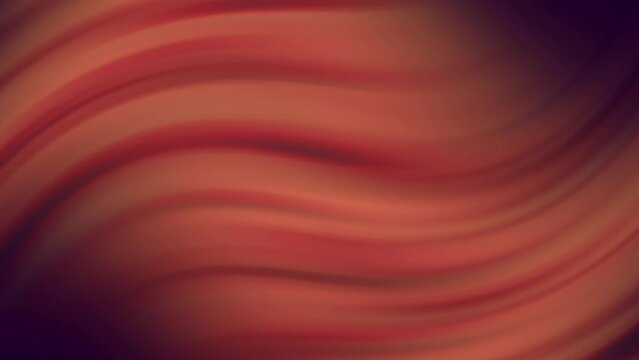 Minimalist abstract red seamless loop animated background.  Wavy animated background with soft blurred gradient color.  Digital smooth wallpaper. Animated soft pattern.