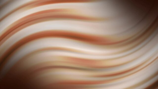 Minimalist abstract light brown seamless loop animated background.  Wavy animated background with soft blurred gradient color.  Digital smooth wallpaper. Animated soft pattern.