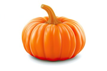 Obraz premium Realistic vector orange pumpkin 