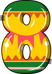 Cinco de Mayo Alphabet, a celebration federal holiday in Mexico. Fiesta Alphabet	