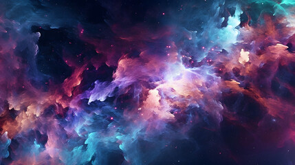 Fototapeta premium Digital colorful starry sky abstract graphic poster web page PPT background